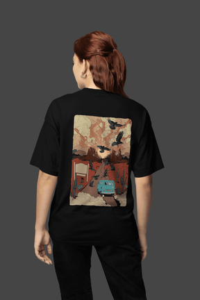 Camiseta Oversized Tshirt Hevor Exclusive Desert Road