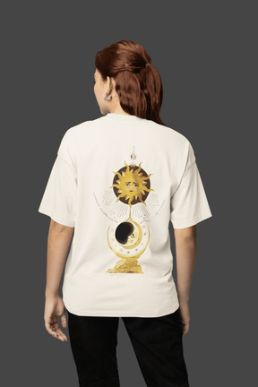 Camiseta Oversized Tshirt Hevor Exclusive Moon Sun