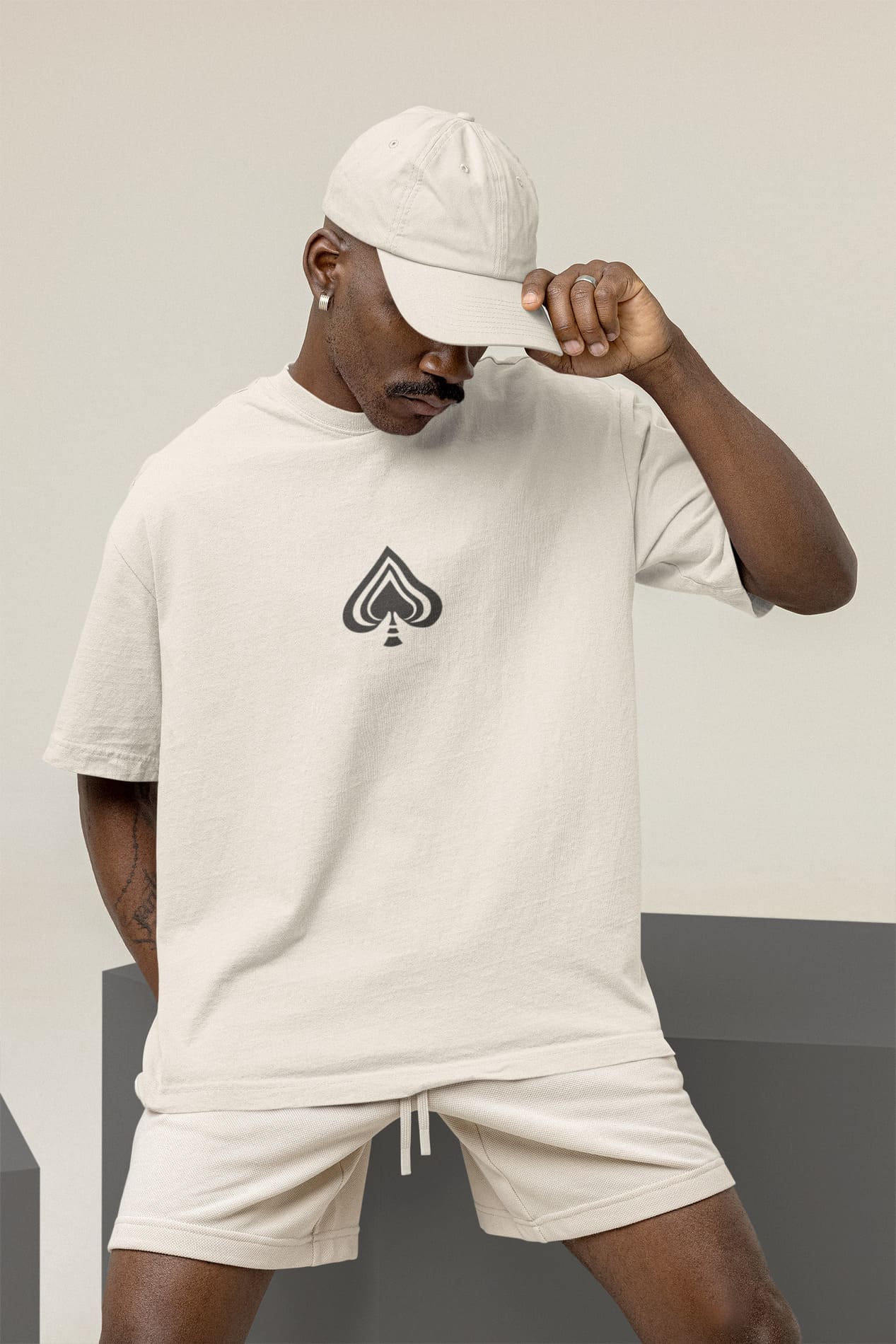 Camiseta Oversized Tshirt Hevor One Life One Chance