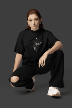 Camiseta Oversized Tshirt Hevor Despojada Icarus
