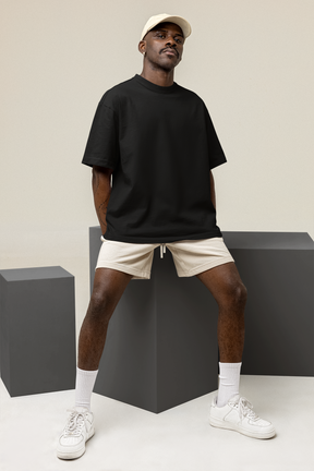 Kit 4 Camisetas Oversized Básica Hevor